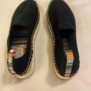 Sugar Black Wedges with Rainbow Accents